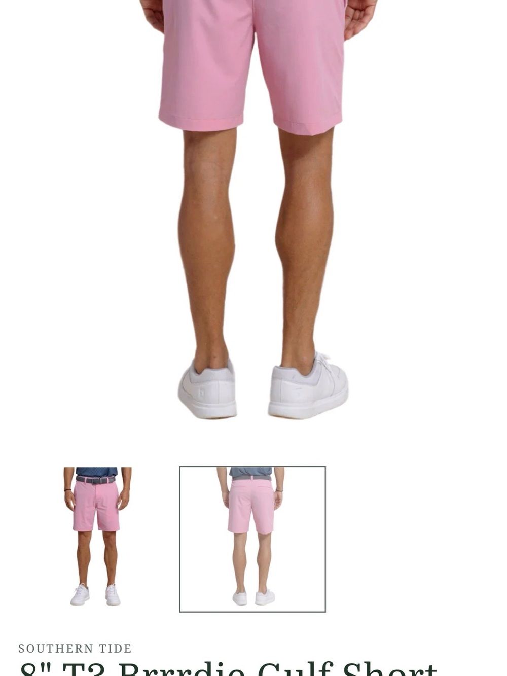 Southern Tide Men's Pink Flat-Front Shorts